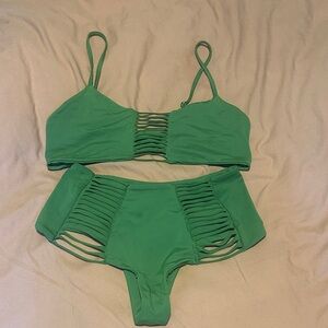 Green Women's Swim Set size m new without tags